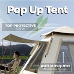 4-Person Instant Camping Tent with Porch and Rainfly