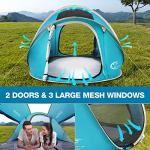 4-Person Waterproof Pop-Up Camping Tent - Lake Blue