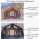 4 Season Cotton Inflatable Tent for 5-6 People