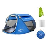4-Person Waterproof Pop-Up Camping Tent - Lake Blue