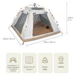 Anshine Easy Pop-Up Tent for 3/5 Campers