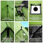 Canvas Bell Tent with Stove Jack for Camping