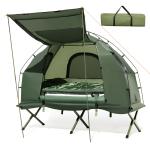 Compact 1-Person Camping Cot with Air Mattress