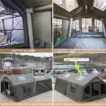 4 Season Cotton Inflatable Tent for 5-6 People