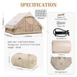 TOMOUNT Family Inflatable Glamping Tent for Camping