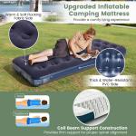Compact 1-Person Camping Cot with Air Mattress