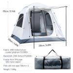 Quick Setup Inflatable Camping Tent for 3-4 People