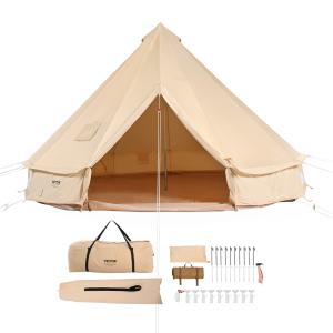 VEVOR 3m Canvas Bell Tent with Stove Jack
