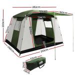 Weisshorn Instant Pop-Up Tent for 6 Campers