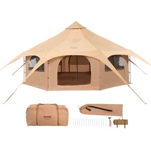 VEVOR 5m Canvas Bell Tent for Year-Round Camping