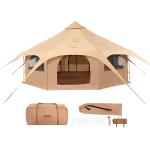 VEVOR 5m Canvas Bell Tent for Year-Round Camping