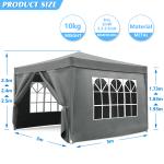 Heavy Duty 3x3 Pop Up Camping Gazebo Tent