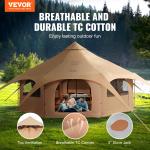 VEVOR 5m Canvas Bell Tent for Year-Round Camping