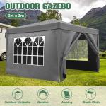 Heavy Duty 3x3 Pop Up Camping Gazebo Tent