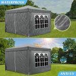 Heavy Duty 3x3 Pop Up Camping Gazebo Tent