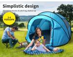 Mountview Portable Pop Up Tent for 4 People