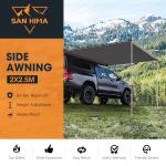 San Hima Portable Car Awning Tent for Camping