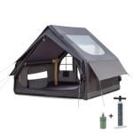 Inflatable 4-Season Camping Tent with Electric Pump