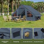 Inflatable 4-6 Person Camping Tent with Pump
