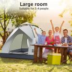 Pop-Up Waterproof Dome Tent for 3-4 People