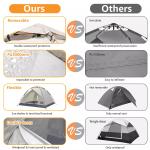 Pop-Up Waterproof Dome Tent for 3-4 People