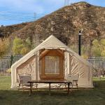 UNIISTRENGH Inflatable Camping Tent with Privacy Screen