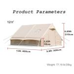 UNIISTRENGH Inflatable Camping Tent with Privacy Screen