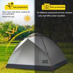 Pop Up Waterproof Tent for 3-4 Campers