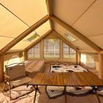 UNIISTRENGH Inflatable Camping Tent with Privacy Screen