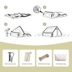 OUTDOOR360 Inflatable Pop Up Beach Tent