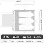 Coleman Instant Up 4-Person Gold Tent