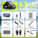 Inflatable 4-Season Camping Tent with Electric Pump