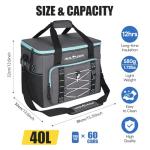 Insulated 40L Cooler Backpack with Bottle Opener