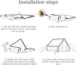 UNIISTRENGH Inflatable Camping Tent with Privacy Screen