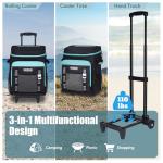 INSMEER 80 Can Collapsible Rolling Cooler Bag