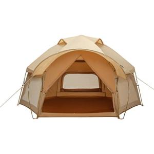 Spacious Hexagonal Luxury Family Camping Tent