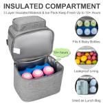 Insulated Breastmilk Cooler Bag with Ice Pack