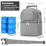 Insulated Breastmilk Cooler Bag with Ice Pack