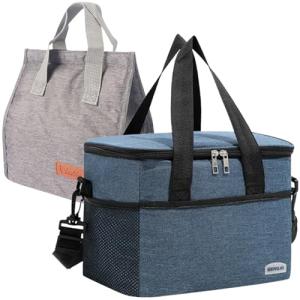 Insulated Cooler Bag Set - 22L & 7L