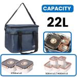 Insulated Cooler Bag Set - 22L & 7L