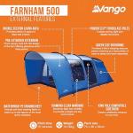 Vango Farnham 500 Family Tent with Sun Porch