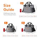 Lifewit Insulated Lunch Bag Soft Cooler, Gray