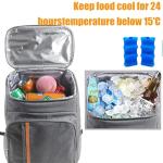 Large Insulated Leak-Proof Cooler Backpack for Camping
