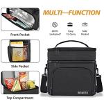 Insulated Large Lunch Bag with Waterproof Zipper