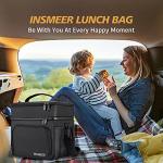 Insulated Large Lunch Bag with Waterproof Zipper