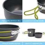 MOTYYA Camping Cookware Set with Tripod and Utensils