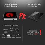 2200W Portable Infrared Electric Cooktop with Touch Control