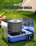 Bay Breeze Folding Wind Screen for Camping Stove