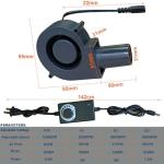 12V BBQ Blower Fan with Speed Controller