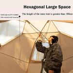 Spacious Hexagonal Luxury Family Camping Tent